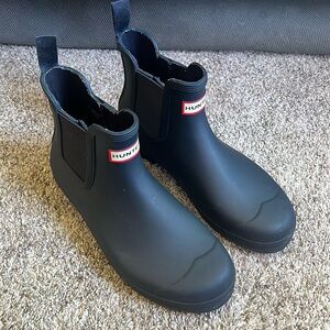 Navy Hunter Boots